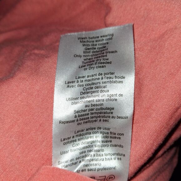 Motherhood Maternity Nursing Orange White Tulip Style Short Sleeve Tshirt Size M - Picture 9 of 10